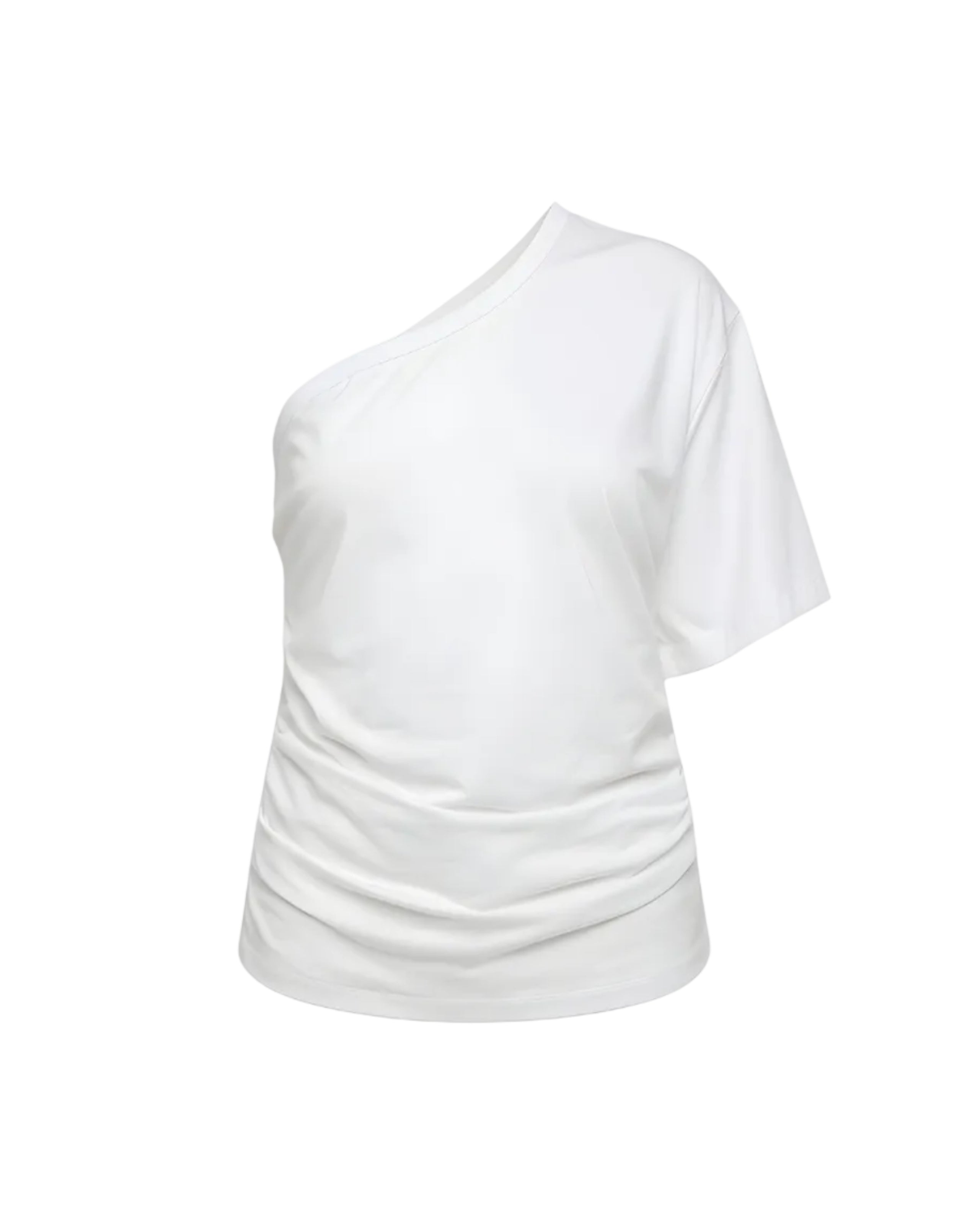 One-Shoulder Draped T-Shirt
