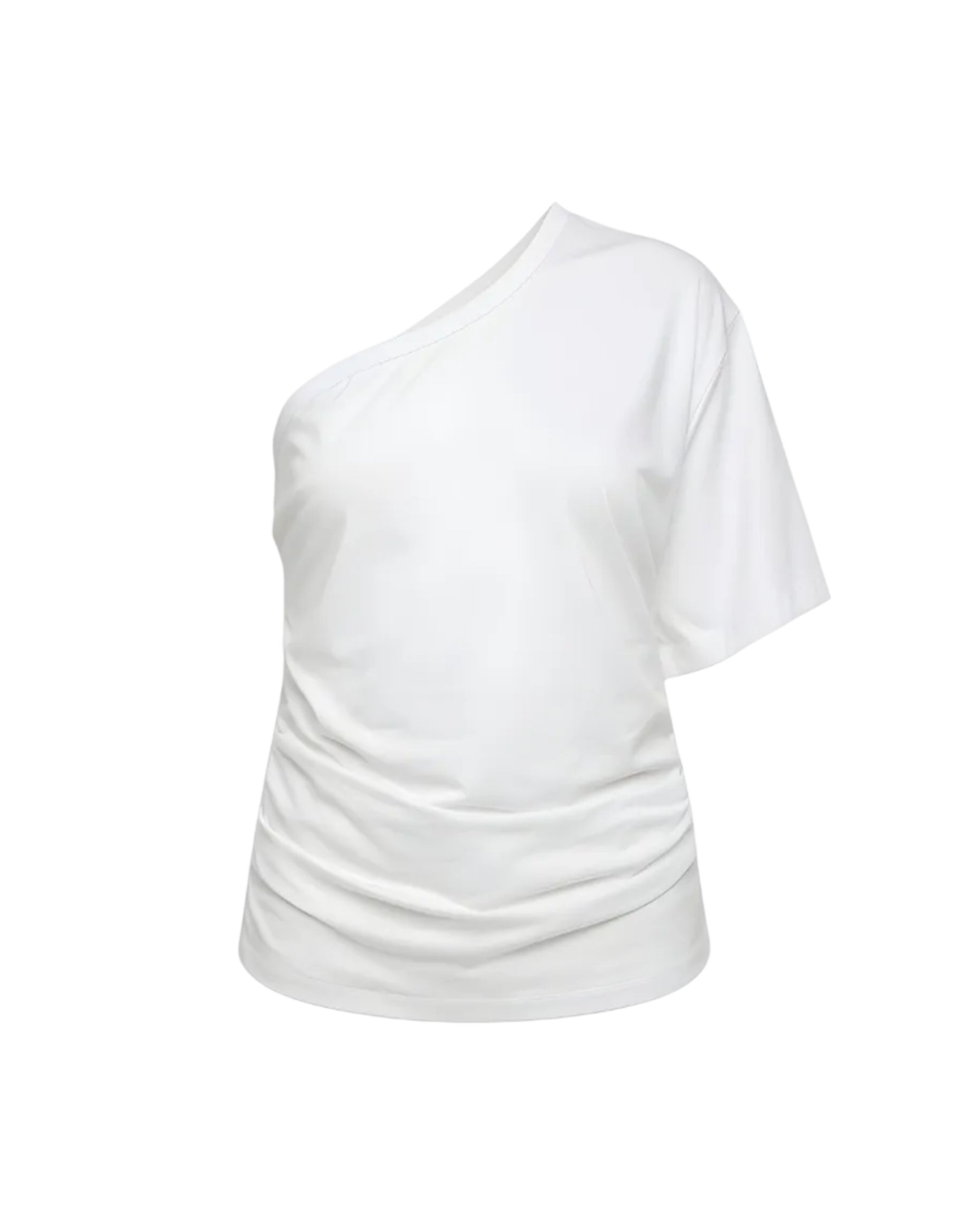 One-Shoulder Draped T-Shirt