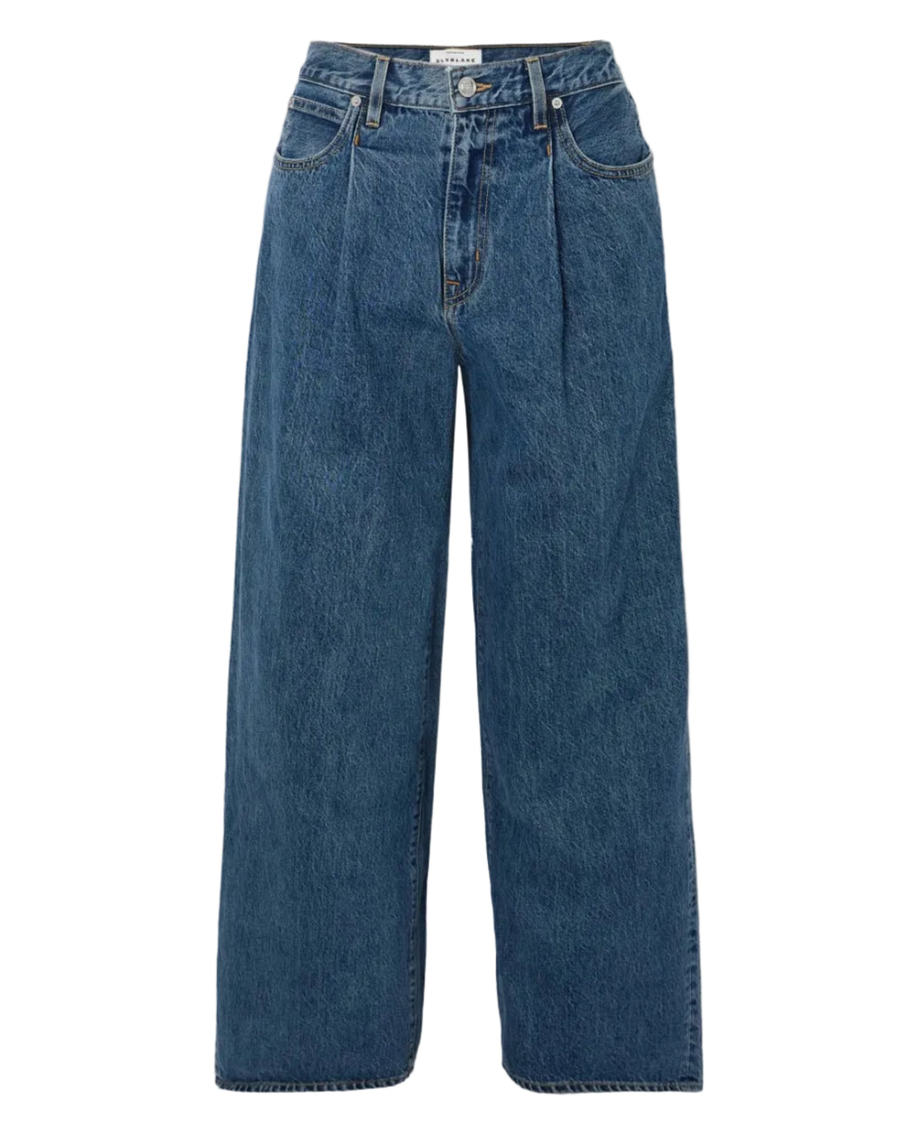 Abby Pleated Wide-Leg Jeans